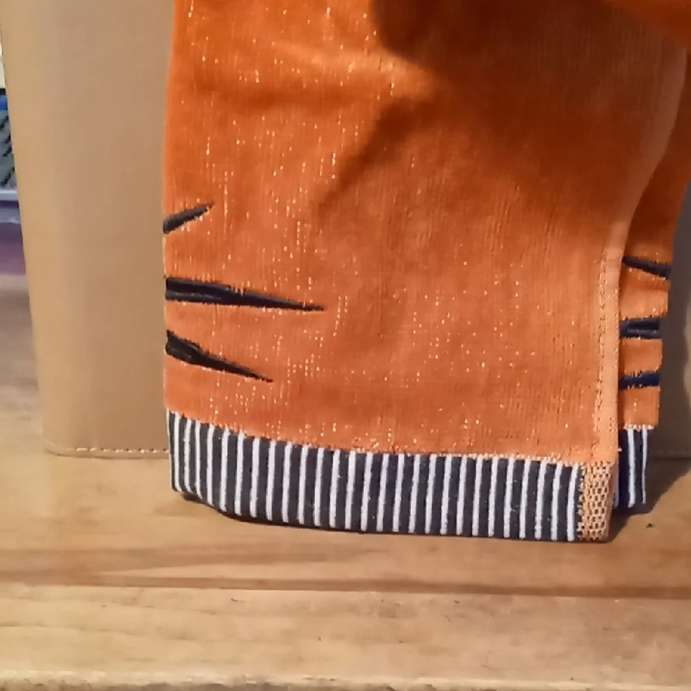 Disney Orange Hand Towel with Jack Skellington Design